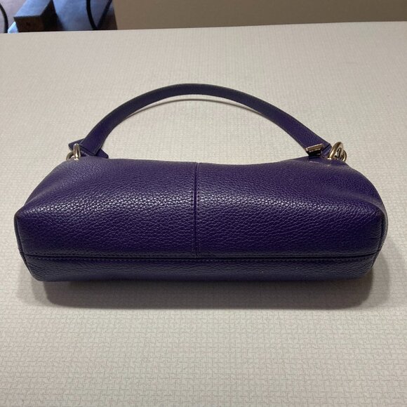 Coach Pebble Leather Purple Stagecoach Satchel (Carry bag) - Picture 4 of 10